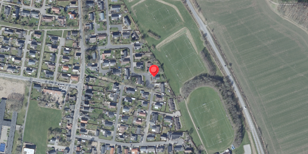 Oversvømmelsesrisiko fra vandløb på Malerkrogen 22, 8450 Hammel
