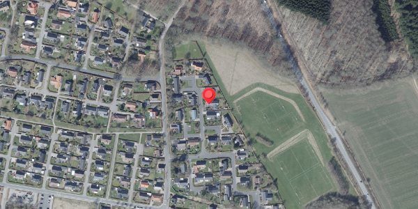 Oversvømmelsesrisiko fra vandløb på Malerkrogen 25, 8450 Hammel