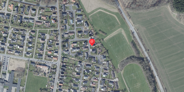Oversvømmelsesrisiko fra vandløb på Malerkrogen 28, 8450 Hammel