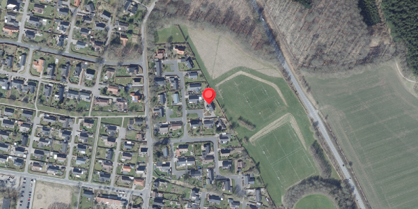 Oversvømmelsesrisiko fra vandløb på Malerkrogen 29, 8450 Hammel