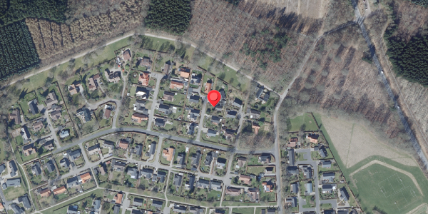 Oversvømmelsesrisiko fra vandløb på Solbakken 18, . , 8450 Hammel