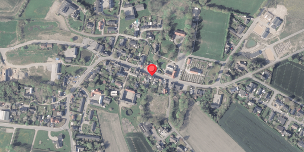 Oversvømmelsesrisiko fra vandløb på Algade 13, 8382 Hinnerup
