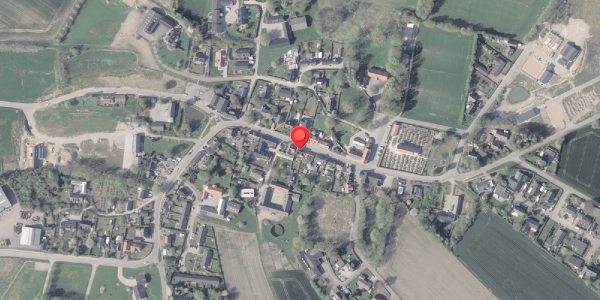 Oversvømmelsesrisiko fra vandløb på Algade 25, 8382 Hinnerup