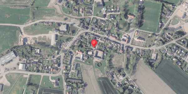 Oversvømmelsesrisiko fra vandløb på Algade 29A, 8382 Hinnerup