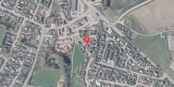 Oversvømmelsesrisiko fra vandløb på Aneskilde 2, 8382 Hinnerup