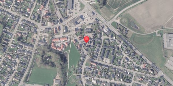 Oversvømmelsesrisiko fra vandløb på Aneskilde 3, . , 8382 Hinnerup