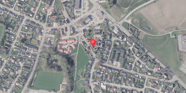 Oversvømmelsesrisiko fra vandløb på Aneskilde 4, . , 8382 Hinnerup