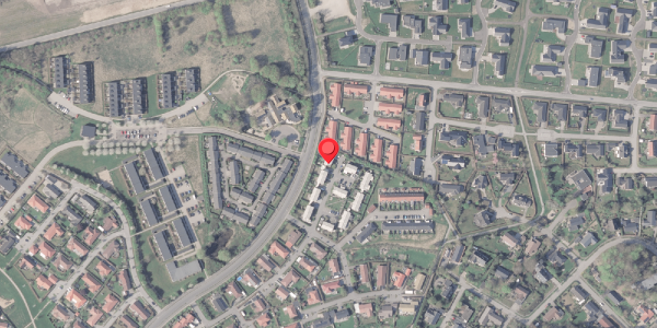 Oversvømmelsesrisiko fra vandløb på Bogfinkevej 13, 8382 Hinnerup