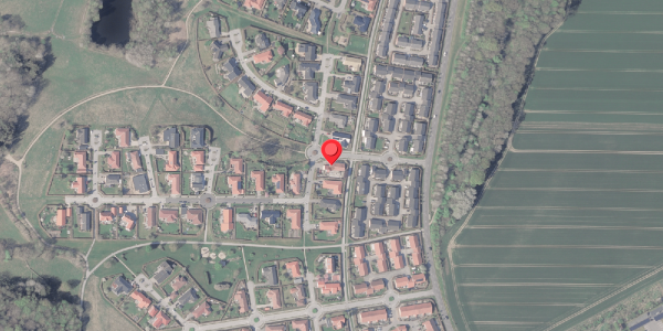 Oversvømmelsesrisiko fra vandløb på Birkhøjen 21, 8382 Hinnerup