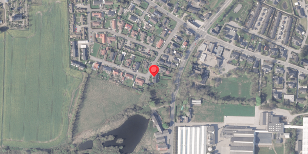 Oversvømmelsesrisiko fra vandløb på Båstrupvej 7, . , 8382 Hinnerup