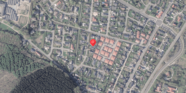 Oversvømmelsesrisiko fra vandløb på Duevej 1, 8382 Hinnerup