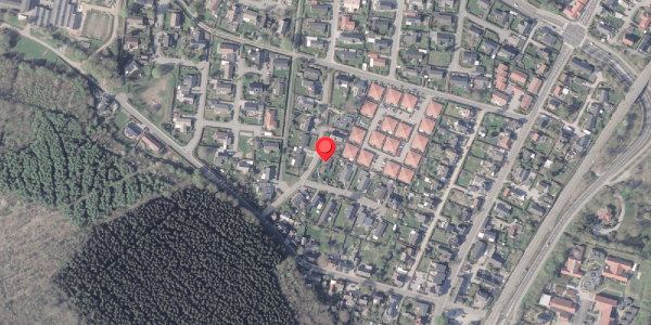 Oversvømmelsesrisiko fra vandløb på Duevej 5, 8382 Hinnerup