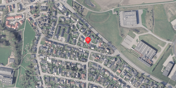 Oversvømmelsesrisiko fra vandløb på Grøntoften 6, 8382 Hinnerup