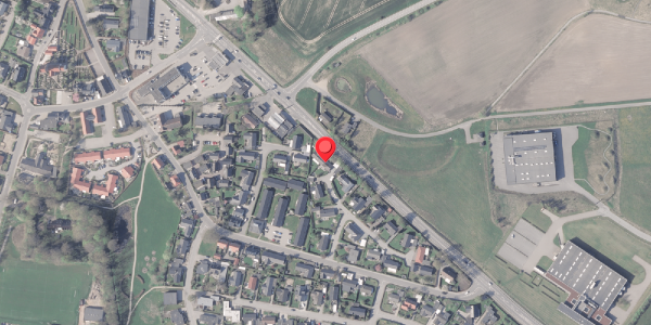 Oversvømmelsesrisiko fra vandløb på Grøntoften 24B, 8382 Hinnerup