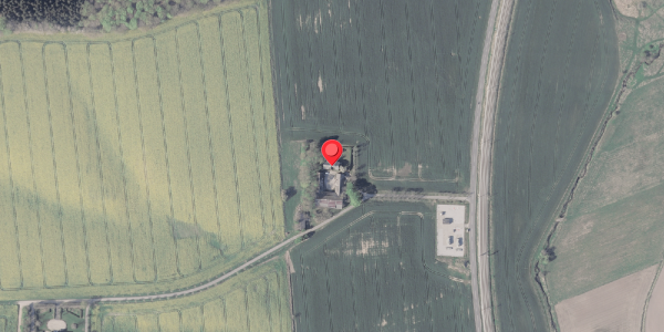 Oversvømmelsesrisiko fra vandløb på Hovmarksvej 2, 8382 Hinnerup