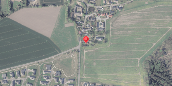 Oversvømmelsesrisiko fra vandløb på Haarvej 2, 8382 Hinnerup