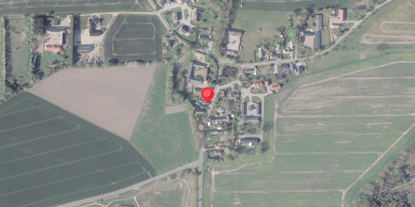 Oversvømmelsesrisiko fra vandløb på Haarvej 7, 8382 Hinnerup