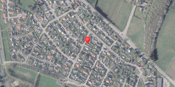 Oversvømmelsesrisiko fra vandløb på Junovej 3, 8382 Hinnerup