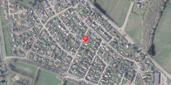 Oversvømmelsesrisiko fra vandløb på Junovej 5, 8382 Hinnerup
