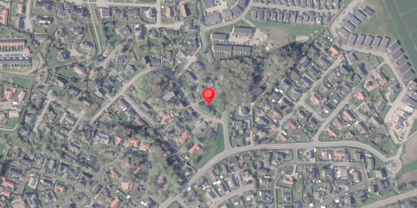 Oversvømmelsesrisiko fra vandløb på Kildevangen 2, 8382 Hinnerup