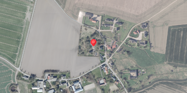 Oversvømmelsesrisiko fra vandløb på Klapskovvej 28, 8382 Hinnerup