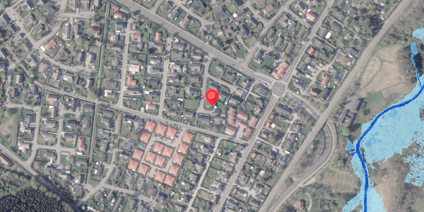 Oversvømmelsesrisiko fra vandløb på Klirevej 13, . , 8382 Hinnerup