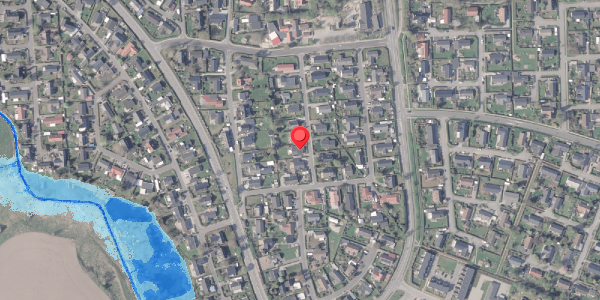 Oversvømmelsesrisiko fra vandløb på Lucernevej 3, . , 8382 Hinnerup