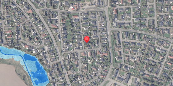 Oversvømmelsesrisiko fra vandløb på Lucernevej 4, . , 8382 Hinnerup