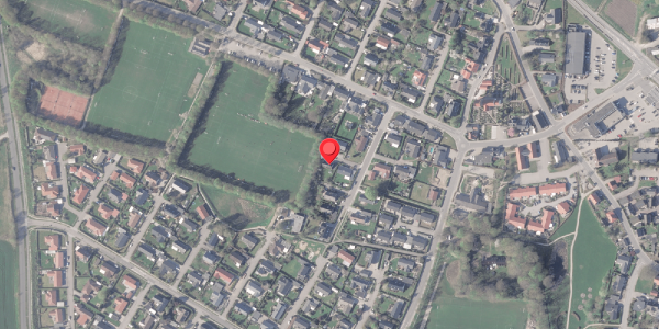 Oversvømmelsesrisiko fra vandløb på Miravej 8, . , 8382 Hinnerup