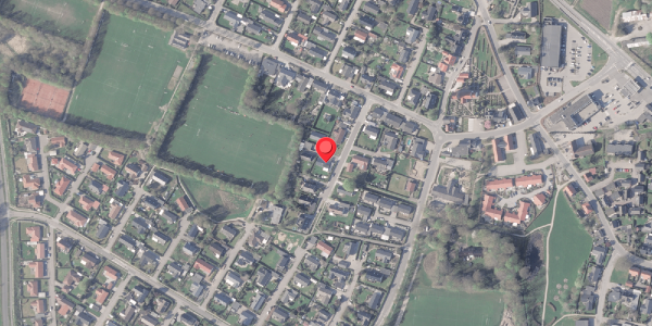 Oversvømmelsesrisiko fra vandløb på Miravej 10, . , 8382 Hinnerup