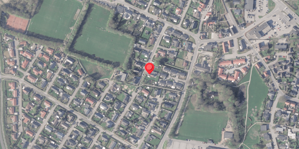 Oversvømmelsesrisiko fra vandløb på Miravej 11, . , 8382 Hinnerup
