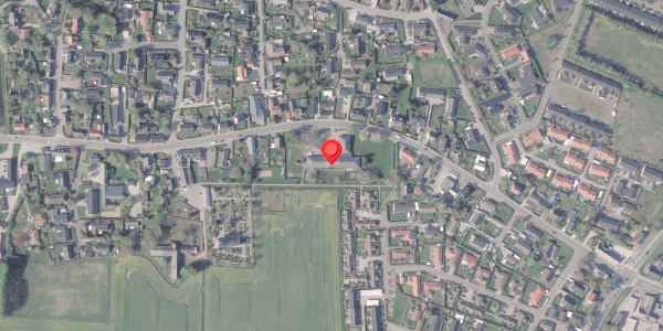 Oversvømmelsesrisiko fra vandløb på Postvej 25F, 8382 Hinnerup