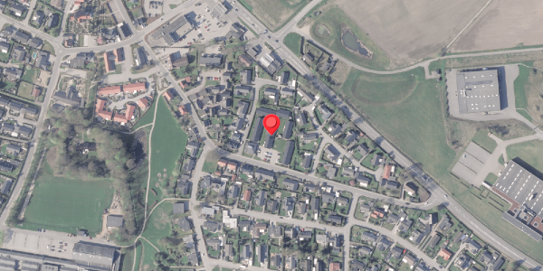 Oversvømmelsesrisiko fra vandløb på Simonsens Have 6, 8382 Hinnerup