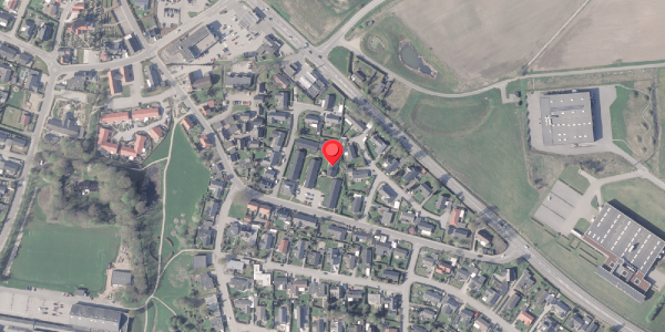 Oversvømmelsesrisiko fra vandløb på Simonsens Have 23, 8382 Hinnerup