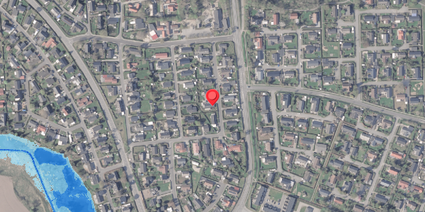 Oversvømmelsesrisiko fra vandløb på Snerlevej 3, . , 8382 Hinnerup