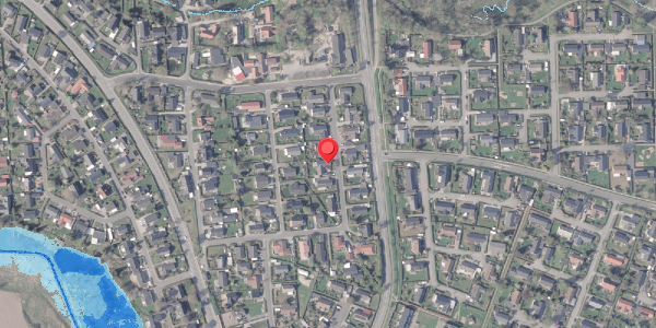 Oversvømmelsesrisiko fra vandløb på Snerlevej 5, . , 8382 Hinnerup