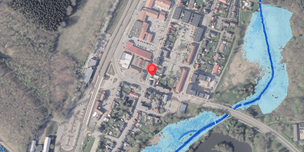 Oversvømmelsesrisiko fra vandløb på Storegade 4, 8382 Hinnerup