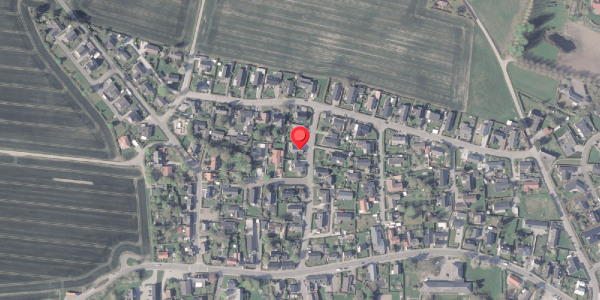 Oversvømmelsesrisiko fra vandløb på Thiesensvej 21, 8382 Hinnerup