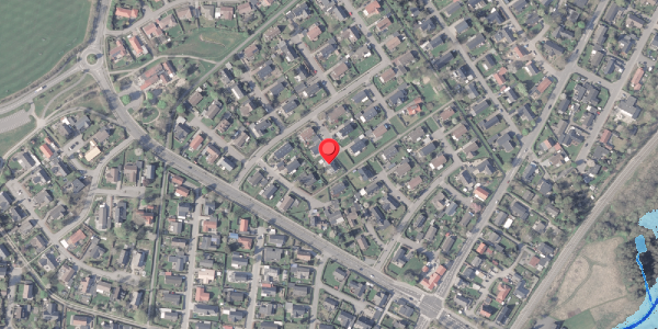 Oversvømmelsesrisiko fra vandløb på Tranevej 24, . , 8382 Hinnerup