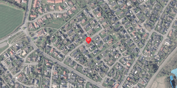 Oversvømmelsesrisiko fra vandløb på Tranevej 30, . , 8382 Hinnerup