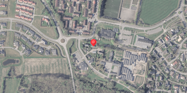 Oversvømmelsesrisiko fra vandløb på Vestergade 92, 8382 Hinnerup