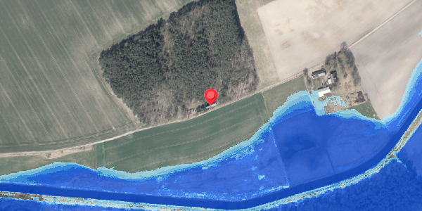 Oversvømmelsesrisiko fra vandløb på Asgaardvej 1, 8500 Grenaa
