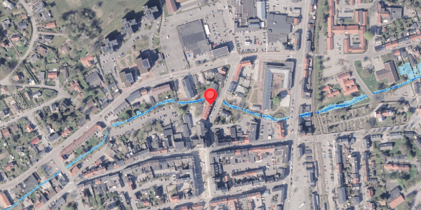 Oversvømmelsesrisiko fra vandløb på Aabygade 5, 1. th, 8300 Odder