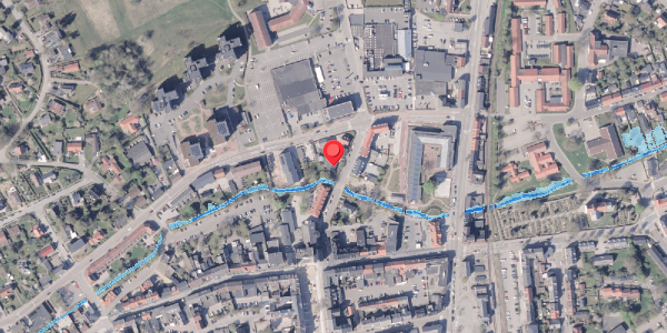 Oversvømmelsesrisiko fra vandløb på Aabygade 7, 8300 Odder