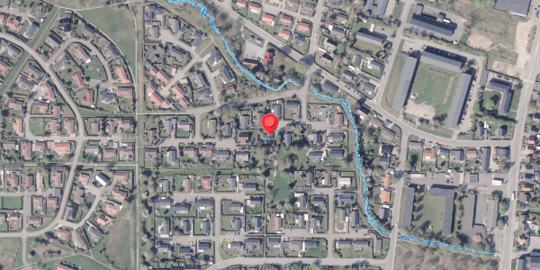 Oversvømmelsesrisiko fra vandløb på Aahaven 15, 8300 Odder