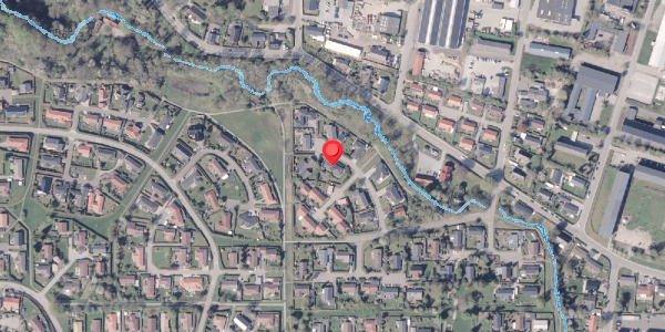 Oversvømmelsesrisiko fra vandløb på Aahaven 18, 8300 Odder