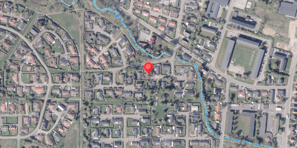 Oversvømmelsesrisiko fra vandløb på Aahaven 19, 8300 Odder