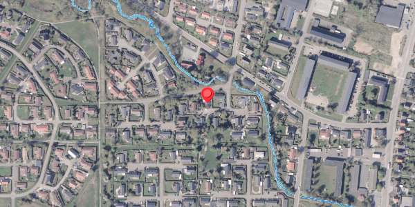 Oversvømmelsesrisiko fra vandløb på Aahaven 21, 8300 Odder