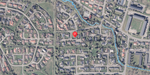 Oversvømmelsesrisiko fra vandløb på Aahaven 25, 8300 Odder