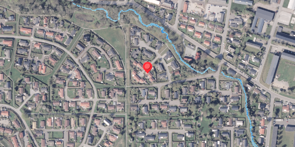 Oversvømmelsesrisiko fra vandløb på Aahaven 34, 8300 Odder